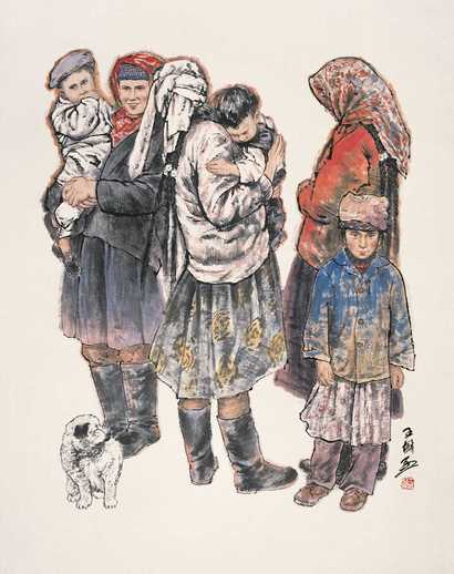 王盛烈 亲情 立轴